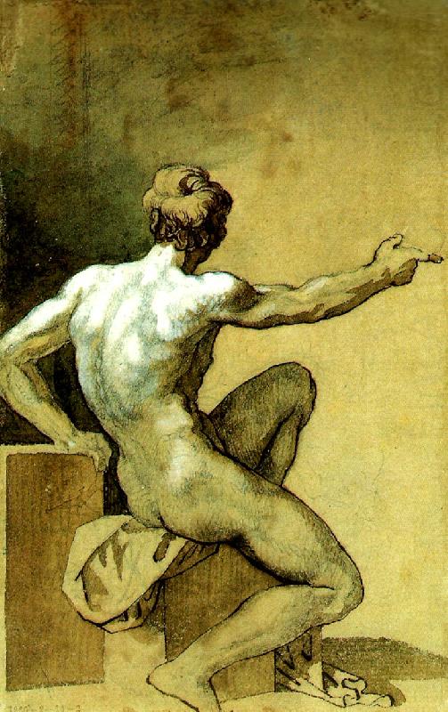 academie d' homme, Theodore   Gericault